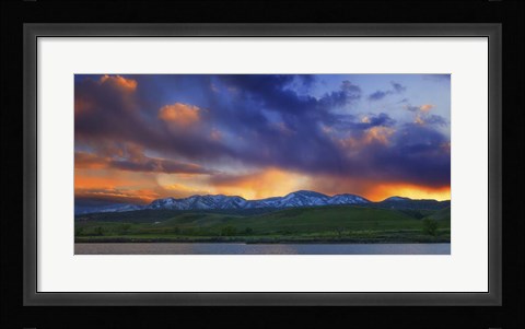 Framed Front Range Light Show Print