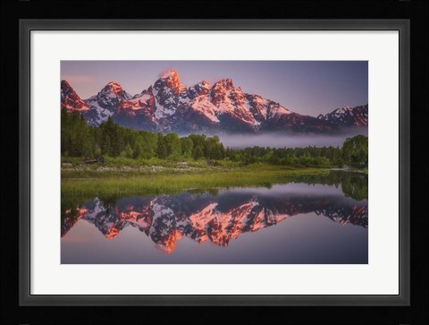 Framed Teton Awakening Print