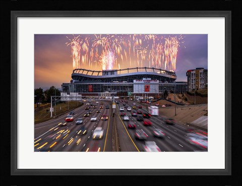 Framed Broncos Win AFC Championship Game 2016 Print