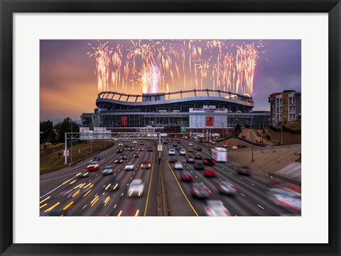 Framed Broncos Win AFC Championship Game 2016 Print