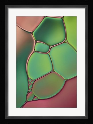 Framed Stained Glass V Print