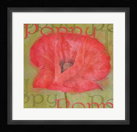 Framed Poppy Print