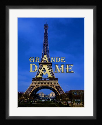 Framed Eiffel Tower - Grande Dame Print