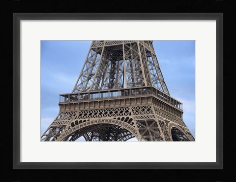Framed Eiffel Tower First Platform Paris Print