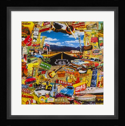 Framed Along the Route Print