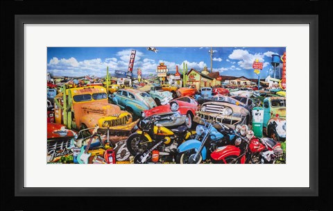 Framed Route 66 Crossroads Print