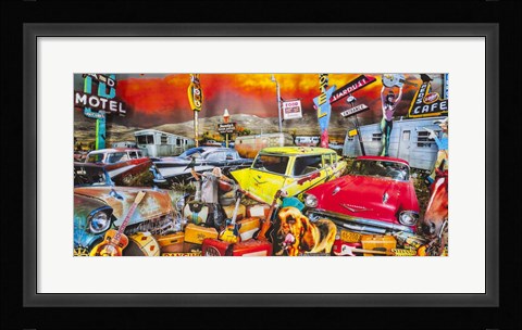 Framed Stardust Trailer Park Print