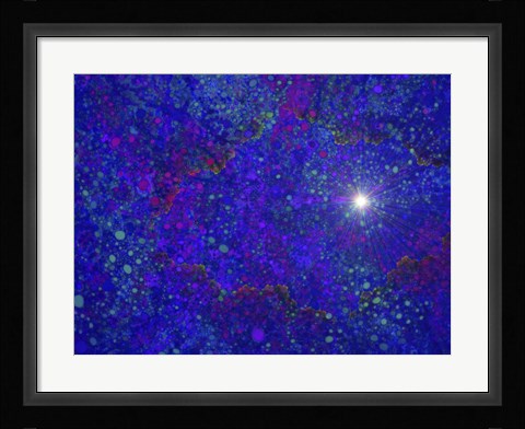 Framed Burning a Hole in Spacetime Print