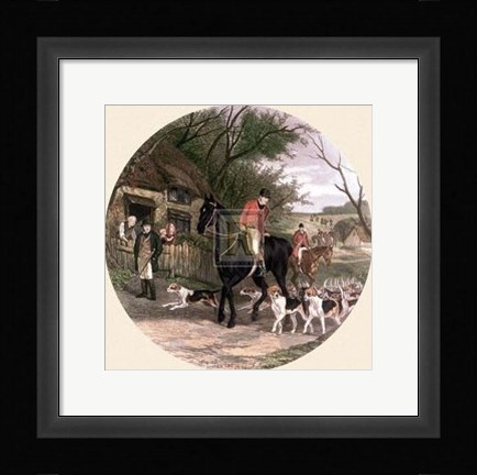 Framed Here Come the Hound Print