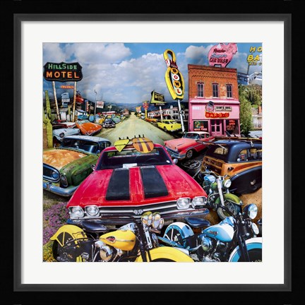 Framed Pacific Paradise Motel 1 Print