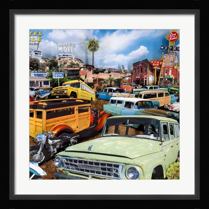 Framed Pacific Paradise Motel 2 Print