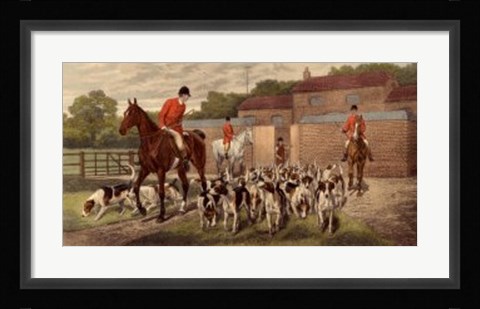 Framed Starting from the Kennels Print