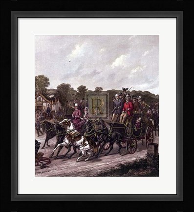 Framed Returning from the Derby Print