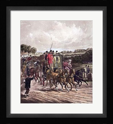 Framed Going to the Derby Print