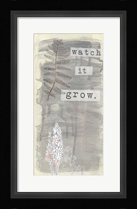 Framed Garden Scrapbook VI Print