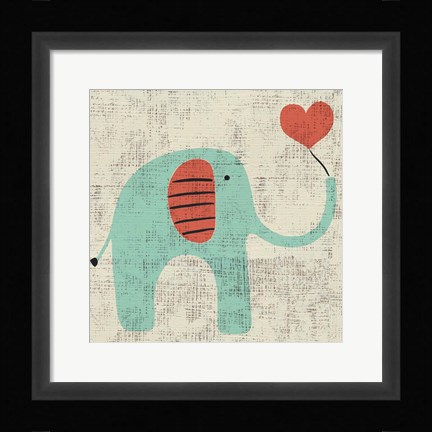Framed Ada's Elephant Print