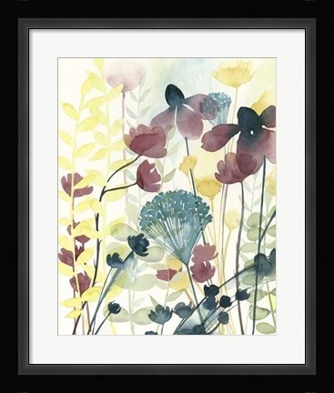 Framed Garden Lace I Print