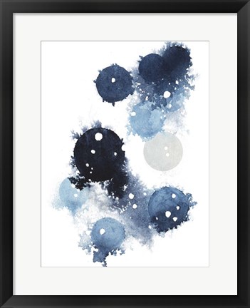 Framed Blue Galaxy I Print