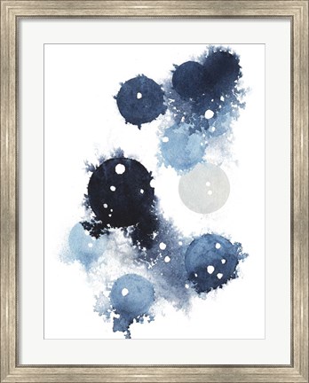 Framed Blue Galaxy I Print