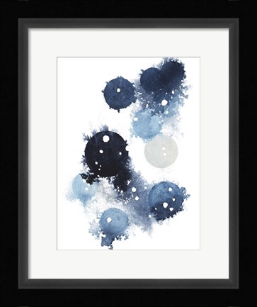 Framed Blue Galaxy I Print