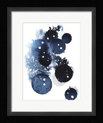 Framed Blue Galaxy II Print