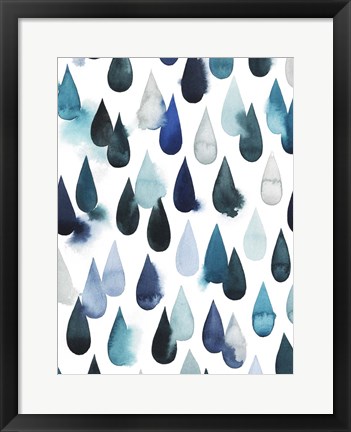 Framed Water Drops I Print