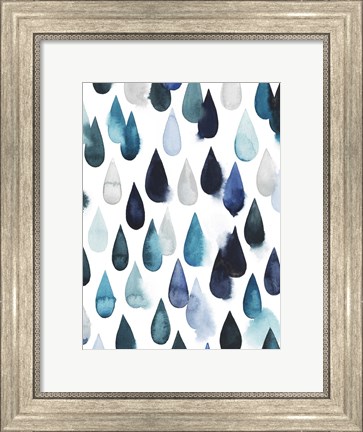 Framed Water Drops II Print