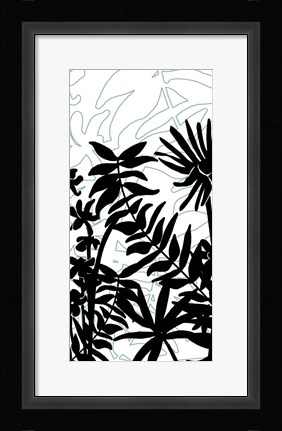 Framed Rainforest Ferns II Print