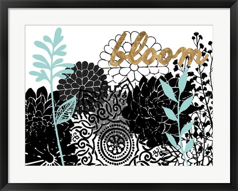 Framed Lacy Garden II Print