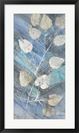 Framed Silver Leaves II Print