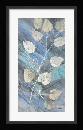 Framed Silver Leaves II Print