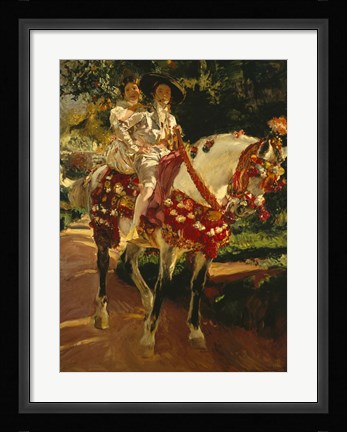 Framed Elena and Maria in Antique Valencian Costumes Print