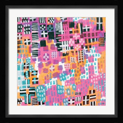 Framed City Lights Print