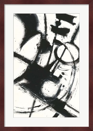 Framed Expression Abstract II White Print