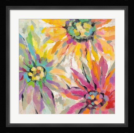Framed Abstracted Petals I Print