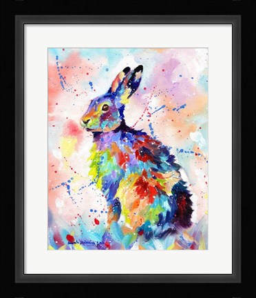 Framed Color Hare Print