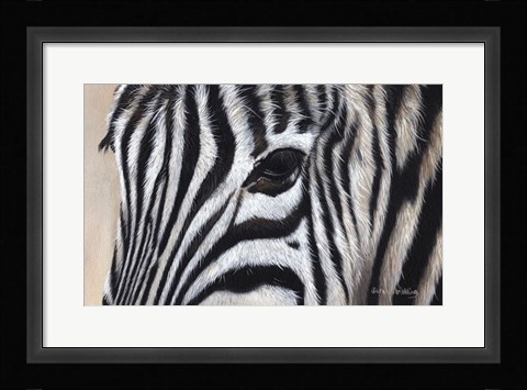 Framed Zebra Eyes Print