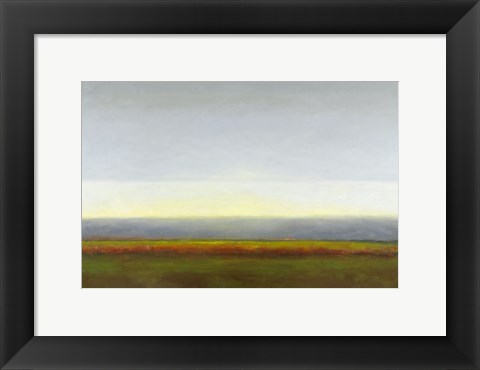 Framed Red Vineyard IV Print