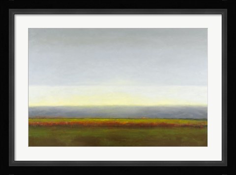 Framed Red Vineyard IV Print