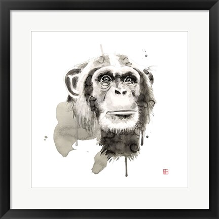 Framed Chimp Print