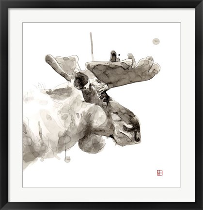 Framed Moose Print