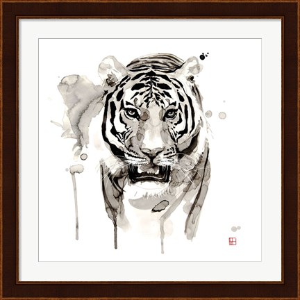Framed Tiger Print