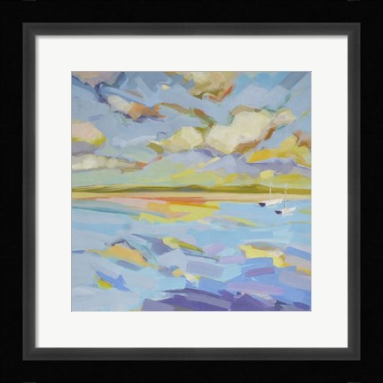 Framed Seascape Triptych (right) Print