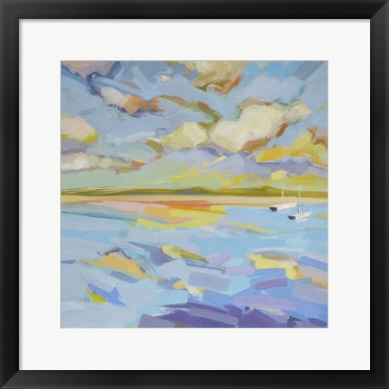 Framed Seascape Triptych (right) Print