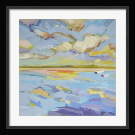 Framed Seascape Triptych (right) Print