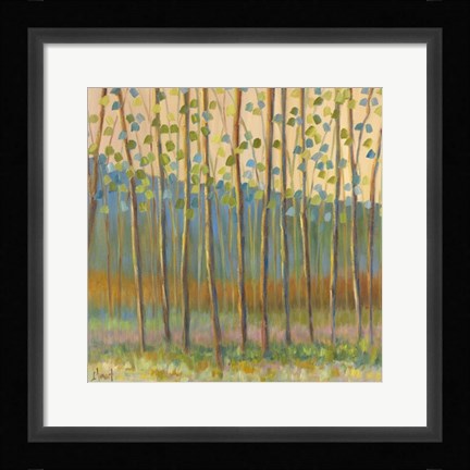 Framed Through Pastel Trees Print