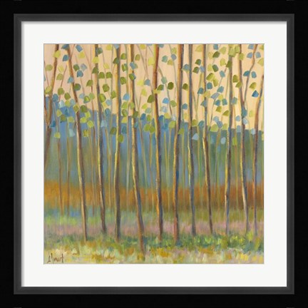 Framed Through Pastel Trees Print
