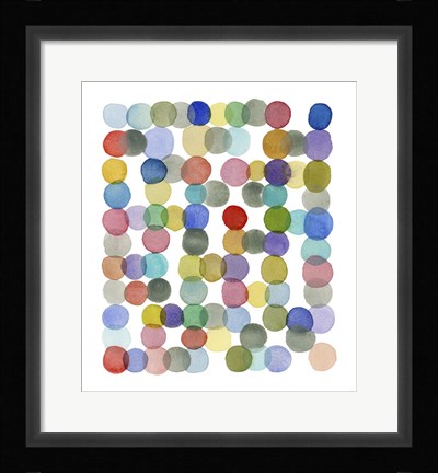 Framed Series Colored Dots No. II Print