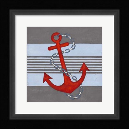 Framed Nautical Graphic III Print