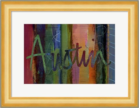 Framed Abstract Austin Print